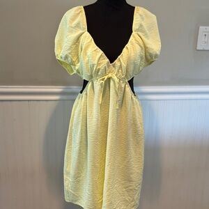 Love Tree Yellow Mini Dress